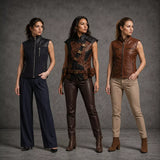 Women's Leather Vests