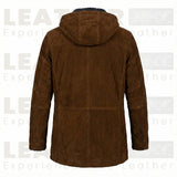 Men’s Vintage Forest Leather Cafe Racer – Hand-Burnished Biker Jacket
