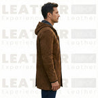 Blouson Cafe Racer Vintage en Cuir Forest pour Homme – Veste de Motard Patinée à la Main