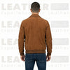 Men’s Chocolate Suede Bomber Jacket | Premium Goatskin Suede