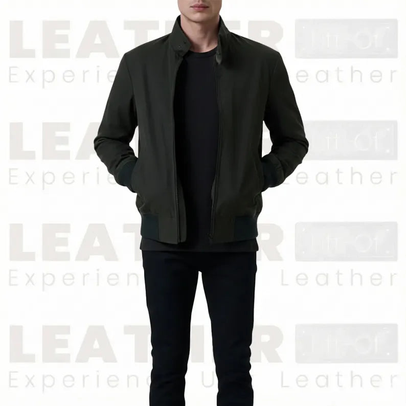 The "Arbor" Technical Harrington – Matte Olive Edition