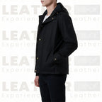 The "City Navigator" Hooded Field Jacket – Matte Onyx Performance