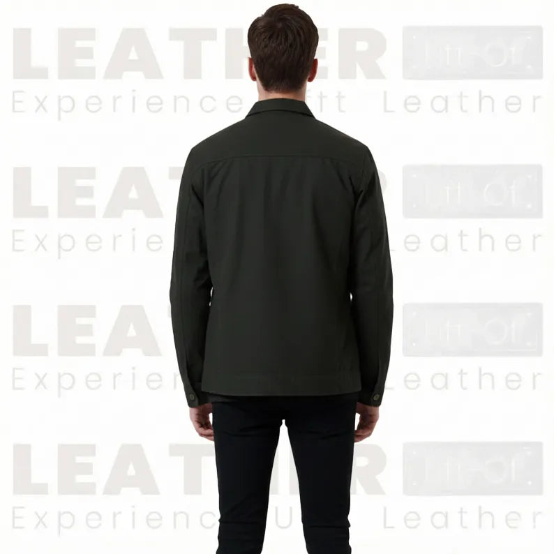 The "Nomad" Leather Trucker – Onyx Black Top-Grain