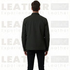 The "Nomad" Leather Trucker – Onyx Black Top-Grain