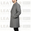 The Kensington Double-Breasted Overcoat – Slate Grey Heritage Wool