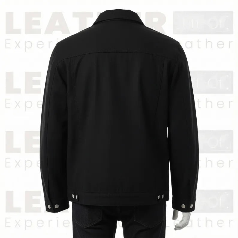 Le manteau de voiture en peau de mouton "Aspen" – Cuir fait main Noyer foncé