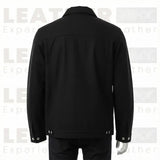 Le manteau de voiture en peau de mouton "Aspen" – Cuir fait main Noyer foncé