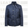 Men’s Navy Blue Quilted Chelsea Jacket – Classic Country Sophistence