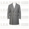 The Kensington Double-Breasted Overcoat – Slate Grey Heritage Wool