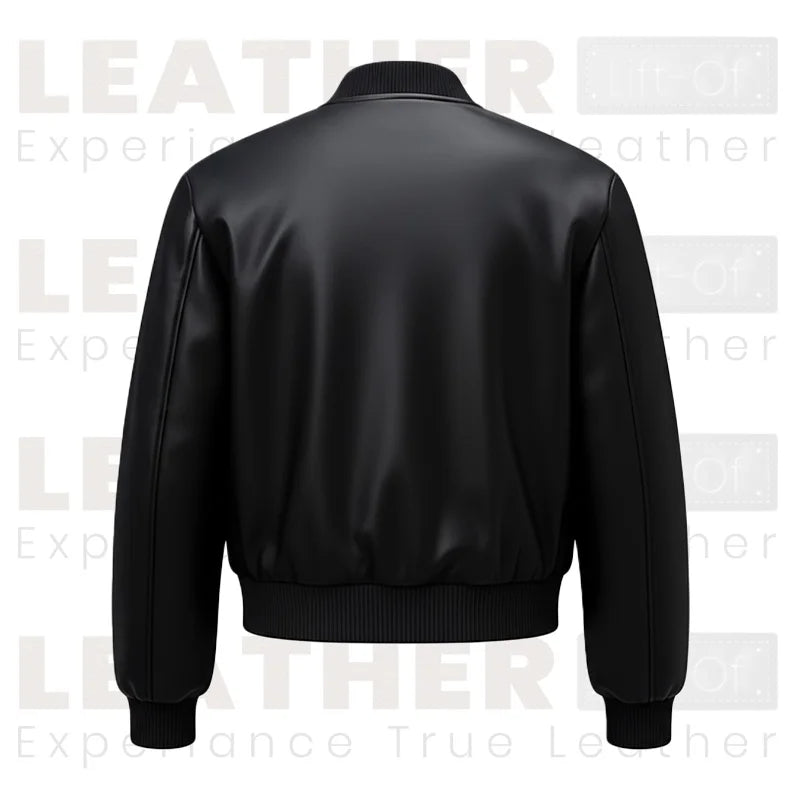 Blouson aviateur minimaliste en similicuir pour femme – Le style classique noir de tous les jours