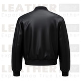 Blouson aviateur minimaliste en similicuir pour femme – Le style classique noir de tous les jours