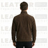 The "Lester" Suede Bomber – Premium Goatskin in Earth-Tone Brown