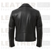 Men’s Black Quilted Biker Leather Jacket
