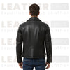 Men’s Black Quilted Biker Leather Jacket