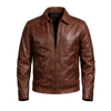 BROWN LEATHER JACKET