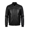 DE-MARCA Black Genuine Lambskin Bomber Jacket for Men