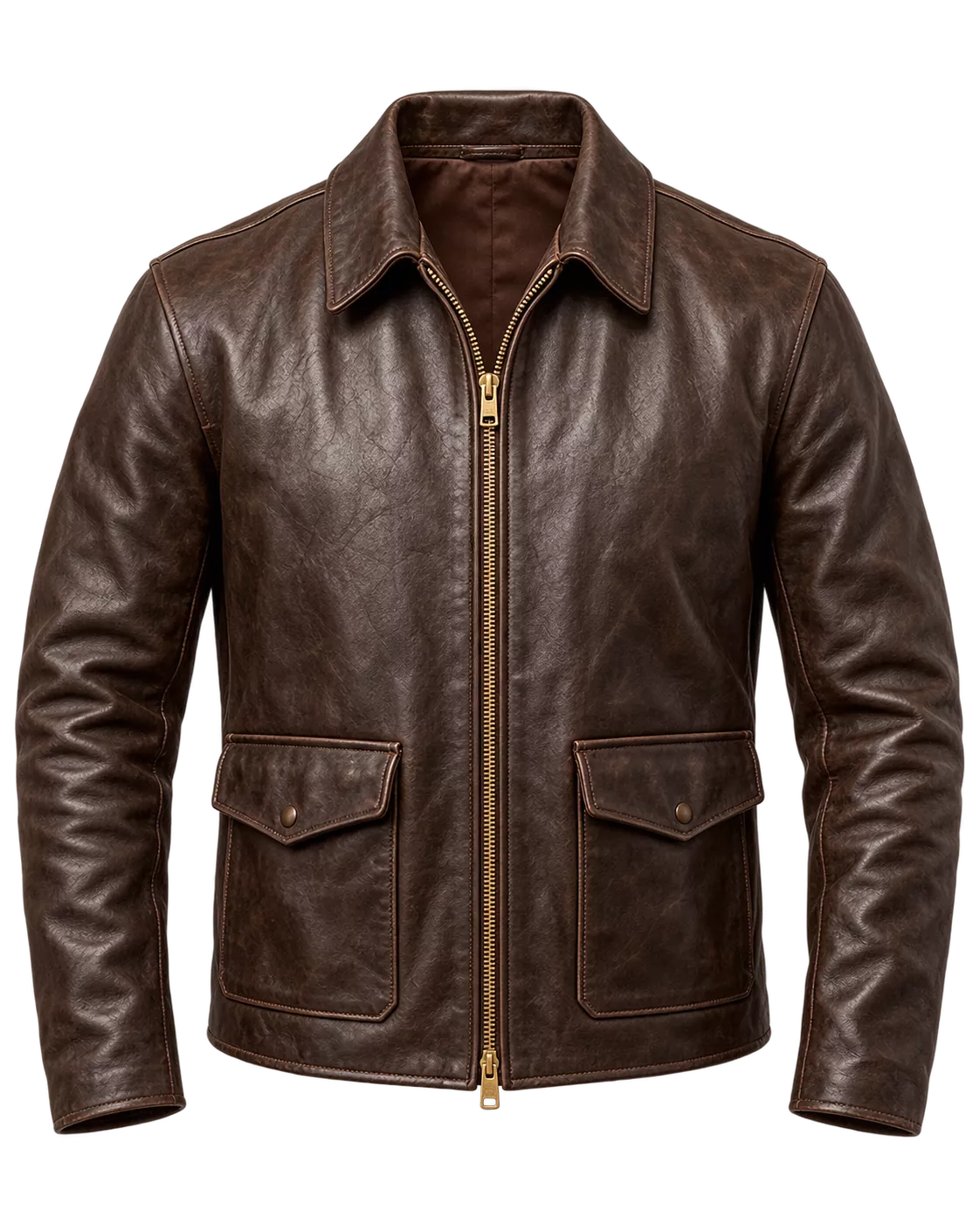 Indiana Jones Brown Explorer Leather Jacket | Mens Cosplay Costume