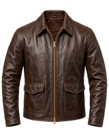 Indiana Jones Brown Explorer Leather Jacket | Mens Cosplay Costume