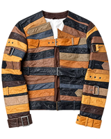 Maison Martin Margiela x H&M Artisanal Belt Jacket | Patchwork Leather Buckle Jacket