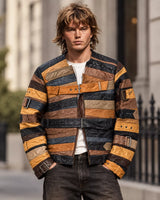 Maison Martin Margiela x H&M Artisanal Belt Jacket | Patchwork Leather Buckle Jacket