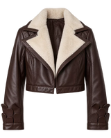 Marvel Rivals Squirrel Girl Inspired Real Leather Jacket | Fur Collar Superhero Cosplay Jacket