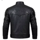 Men’s Black Leather Superhero Style Jacket – Matte Finish Biker Jacket