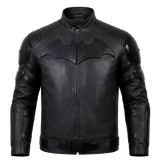 Men’s Black Leather Superhero Style Jacket – Matte Finish Biker Jacket
