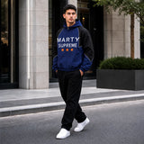 Men’s Blue Hooded Racing Jacket | Retro Supreme Inspired Windbreaker Style