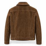 Men’s Brown Suede Jacket | Premium Leather Zip Up Jacket with Pockets