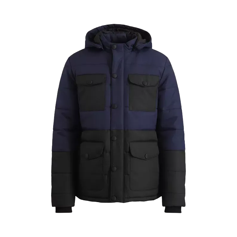 Men’s Black Quilted Chelsea Field Jacket – Sleek Urban Performance