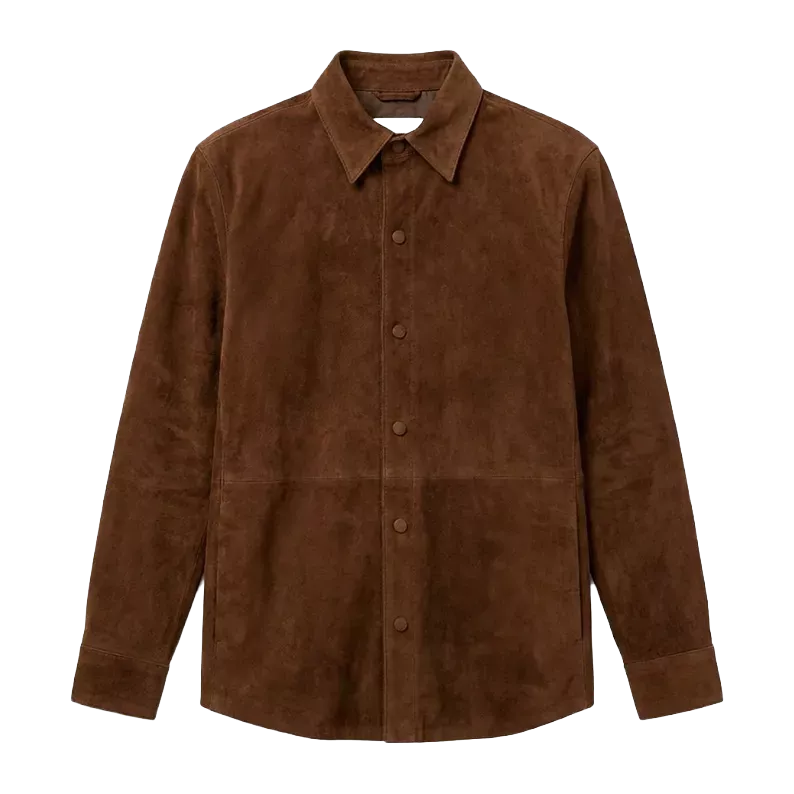 Men’s Classic Dark Brown Leather Bomber Jacket – Handcrafted Luxury