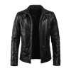 Men’s Classic Dark Brown Leather Cafe Racer Jacket – Handcrafted Luxury