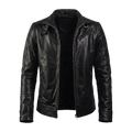 Men’s Classic Dark Brown Leather Cafe Racer Jacket – Handcrafted Luxury