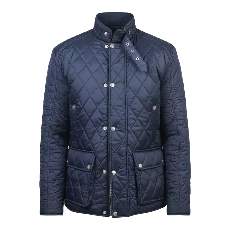 Men’s Navy Blue Quilted Chelsea Jacket – Classic Country Sophistence
