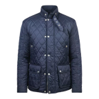 Men’s Navy Blue Quilted Chelsea Jacket – Classic Country Sophistence