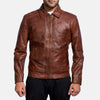 BROWN LEATHER JACKET
