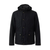 The "City Navigator" Hooded Field Jacket – Matte Onyx Performance