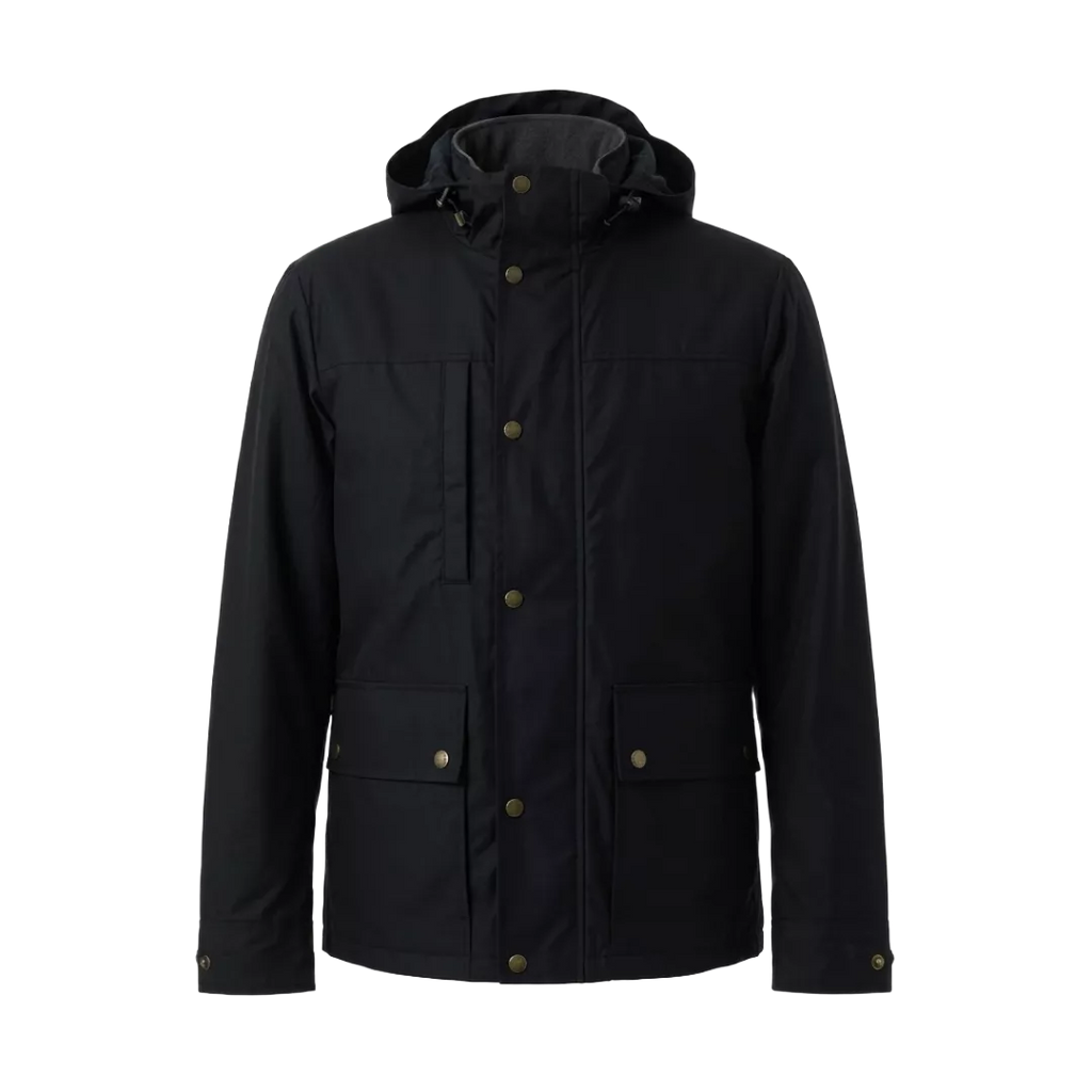 The "City Navigator" Hooded Field Jacket – Matte Onyx Performance