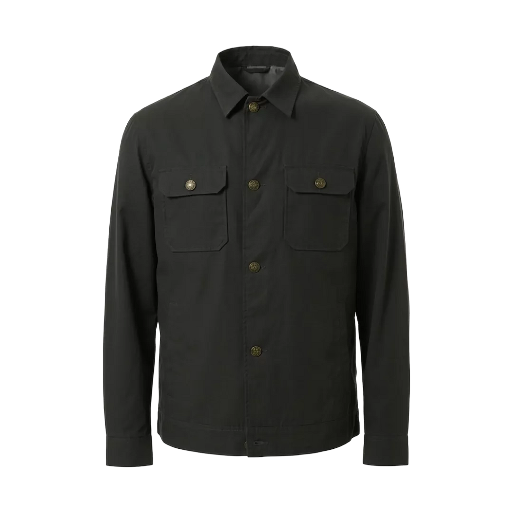 The "Nomad" Leather Trucker – Onyx Black Top-Grain