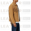 Men’s Western Fringe Suede Leather Jacket – Brown