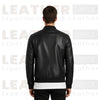 DE-MARCA Black Genuine Lambskin Bomber Jacket for Men