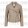 Women’s Suede Moto Jacket – Cropped Zip-Up Coat