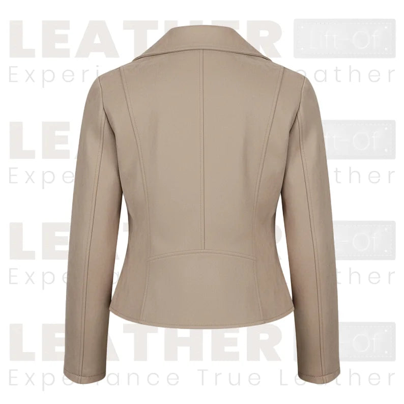 Women’s Suede Moto Jacket – Cropped Zip-Up Coat
