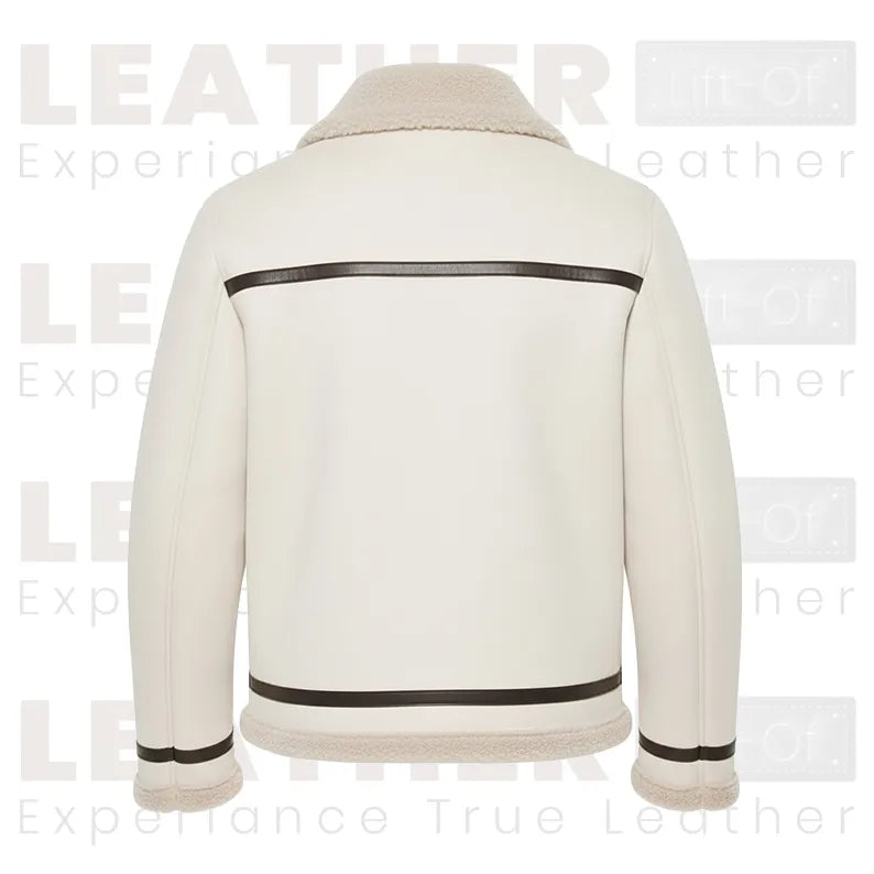 Veste aviateur Levi's en similicuir retourné Rancher – Style hivernal chaud doublé Sherpa
