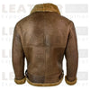 Men's Shearling Aviator Jacket – Winter Warm Faux Fur Lined Bomber Coat