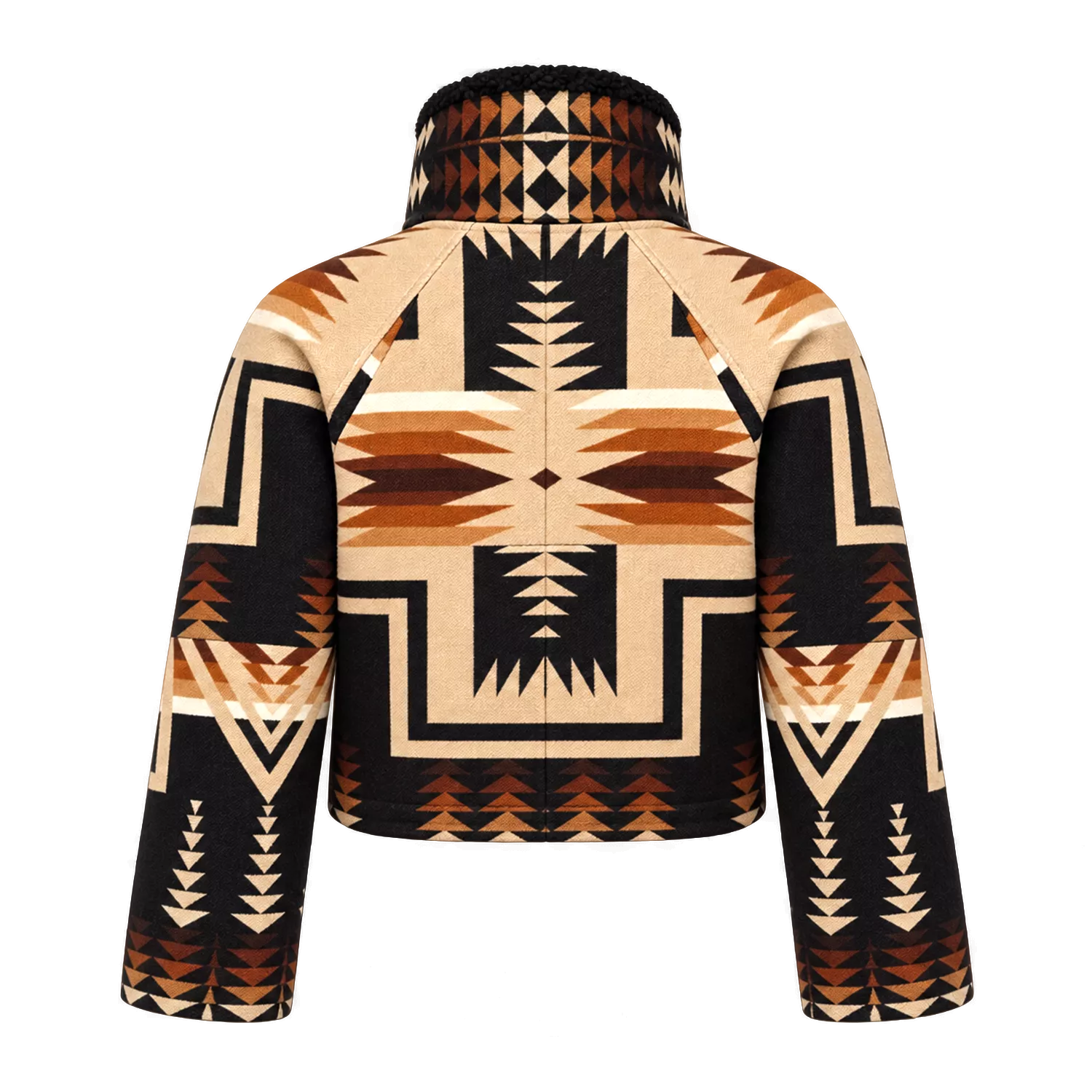 Women’s Beth Dutton Western Aztec shearling collar Jacket
