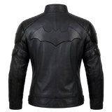 Women's Black Leather Superhero Style Jacket | Matte Finish Biker Jacket