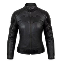 Herren-Bikerjacke aus schwarzem Leder im Superhelden-Stil – Mattes Finish