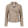 Women’s Suede Moto Jacket – Cropped Zip-Up Coat