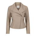 Women’s Suede Moto Jacket – Cropped Zip-Up Coat
